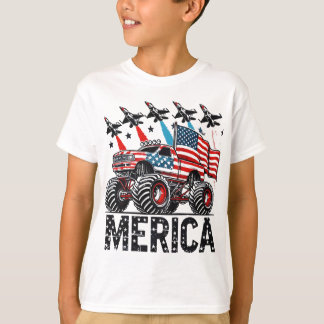 T-shirt Merica Monster Truck