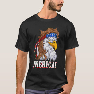 T-shirt Merica Patriotique Usa Eagle De Liberté 4 Juil