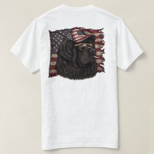 T-shirt 'merica Terre-Neuve (Design dos)