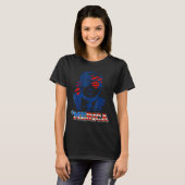T-shirt Merica Trump 4 juillet heureux Trump Drapeau améri (Devant entier)