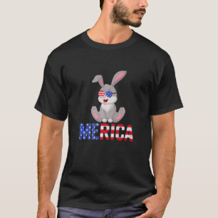 T-shirt Merica Usa Drapeau Chihuahua Chien Sunglass Patrio