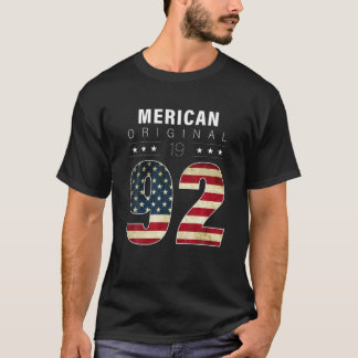 T-shirt Merican Original 1992 Année De Naissance 1992 Anni