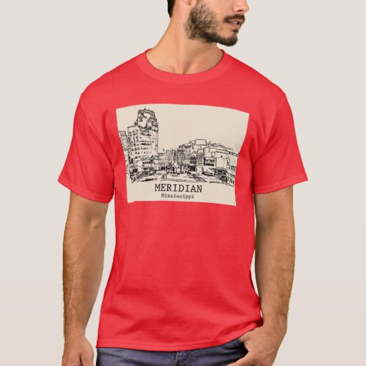 T-shirt Meridian Mississippi (Devant)