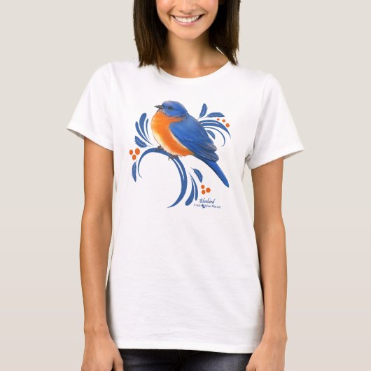 T-shirt Merle bleu (Devant)