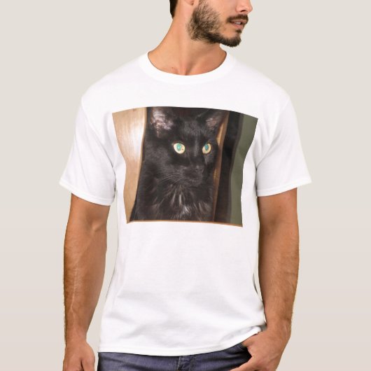 T-shirt MERLIN le chat noir (Devant)