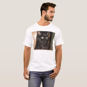 T-shirt MERLIN le chat noir (Devant entier)