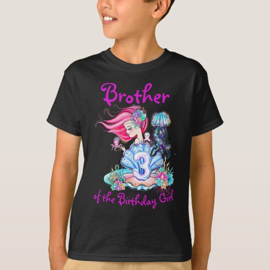 T-shirt Mermaid 3e anniversaire Modifier Modifier Modifier (Devant)