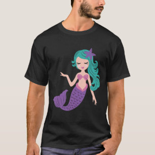 T-shirt Mermaid Anniversaire correspondant Famille de jeux