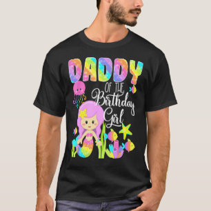 T-shirt Mermaid Anniversaire Papa De La Famille Fille Anni