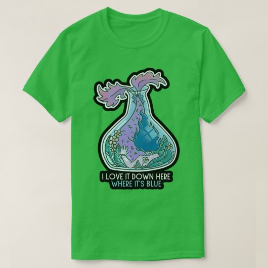 T-shirt Mermaid Aquarium cadeau fille (Design devant)