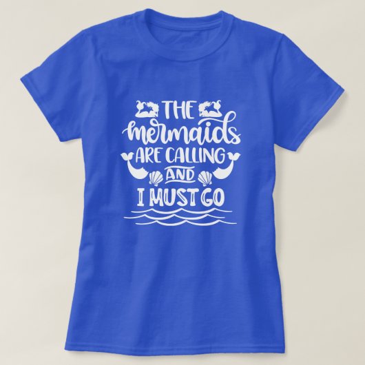 T-shirt Mermaid Beach | Les sirènes appellent (Design devant)