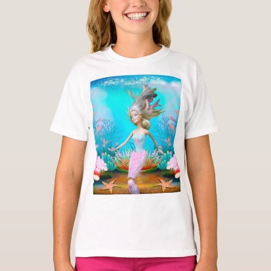 T-shirt Mermaid célèbre (Devant)