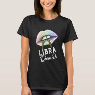 T-shirt Mermaid Libra Queen Lips Septembre Anniversaire Zo