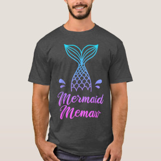 T-shirt Mermaid Memaw, Mermaman Vêtements de Sécurité, Fra