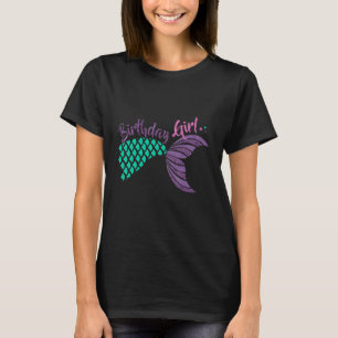 T-shirt Mermaid Reine Anniversaire Fille B jour