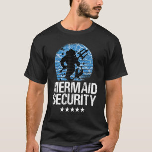 T-shirt Mermaid Sécurité Tee - shirts Mens Garçons Nager P