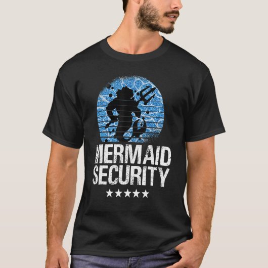T-shirt Mermaid Sécurité Tee - shirts Mens Garçons Nager P (Devant)