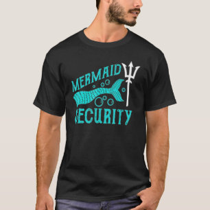 T-shirt Mermaid Sécurité Tee - shirts Mens Garçons Nager P