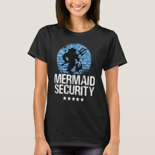 T-shirt Mermaid Sécurité Tee - shirts Mens Garçons Nager P