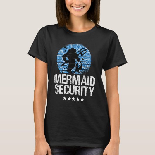 T-shirt Mermaid Sécurité Tee - shirts Mens Garçons Nager P (Devant)