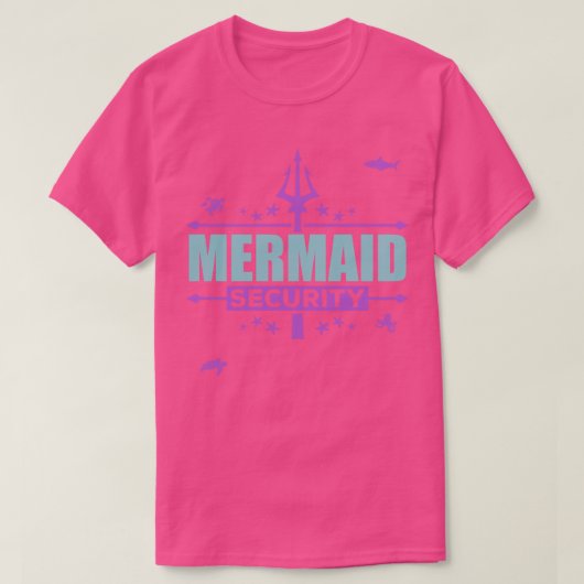 T-shirt Mermaid Security Fundy Papa Fête de natation Don p (Design devant)