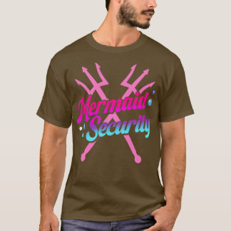 T-shirt Mermaid Security Ocean Party for Women and Girls