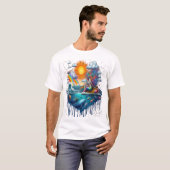 T-shirt Mermaid Surreal Subconscient Soleil Bissé Matin (Devant entier)