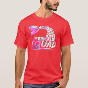 T-shirt Mermaid Tail Imaginaire Mermaid Squad Mermaid sous