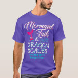 T-shirt Mermaid Tails and Dragon Scales Mom of Both<br><div class="desc">Mermaid Tails and Dragon Scales Mom of Both Check out our family t shirts selection for the very best in unique or custom,  handmade pieces from our clothing shops.</div>