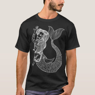 T-shirt MERMAID TATTOO Vintage Mermaid Art Don Pour Femmes