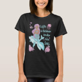 T-shirt Mermaid Under the Sea Cute Ocean Design (Devant)