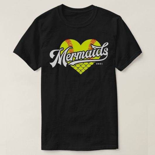 T-shirt Mermaids Youth Softball BVRC 2021 (Design devant)