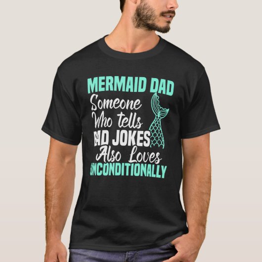T-shirt Merman Mermaid Papa Créature aquatique (Devant)
