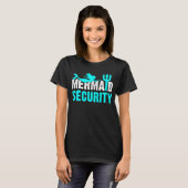 T-shirt Merman Mermaid Sécurité Garde-vie Swimmer Femmes G (Devant entier)