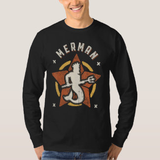 T-shirt Merman Vintage Retro Classic