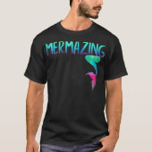 T-shirt Mermazing Pour Mermaid Moms Enfants Équipe De Sirè (Devant)