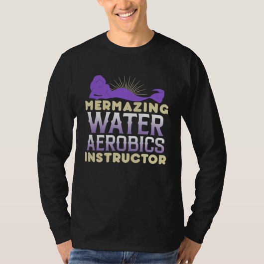 T-shirt Mermazing Water Aerobics Instructor Fitness Expert (Devant)