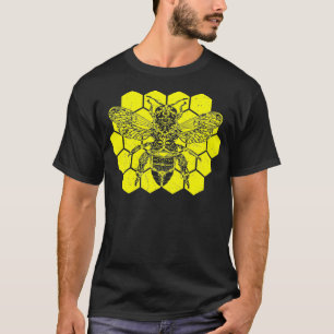 T-shirt Merovingian BEEMasonic Style Design Honeycomb