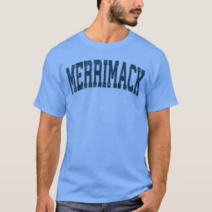 T-shirt Merrimack New Hampshire NH Vintage Athlétisme Spor
