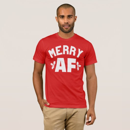 T-SHIRT MERRY AF (Devant entier)