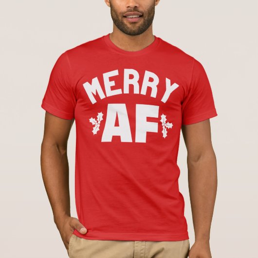 T-SHIRT MERRY AF (Devant)