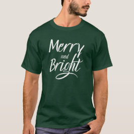 T-Shirt : Merry and Bright (green)
