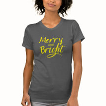 T-shirt : Merry and Bright (grey)