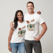 T-shirt Merry & Bright Christmas Sleigh Ride (Unisexe)