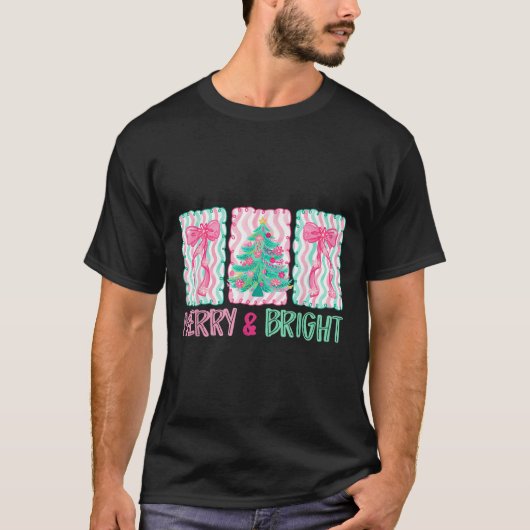 T-shirt Merry & Bright Coquette Préparatoire Bow Arbre de (Devant)