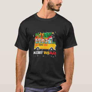 T-shirt Merry Busmas Bus Driver Christmas Bus Drivers Xmas
