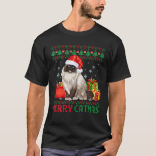T-shirt Merry Catmas Cat Ugly Christmas Ragdoll Cat Mom Da