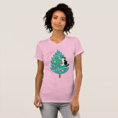 T-shirt Merry Catmas - Une escalade de Noël Purr-fect (Devant entier)
