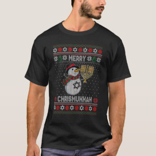 T-shirt Merry Chrismukkah 2021 Heureux Noël Hanoukka Sn
