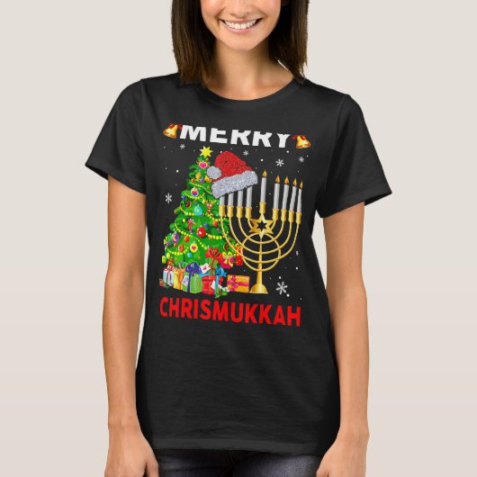 T-shirt Merry Chrismukkah 2022 Happy Hanukkah Christmas Sa (Devant)